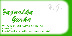 hajnalka gurka business card
